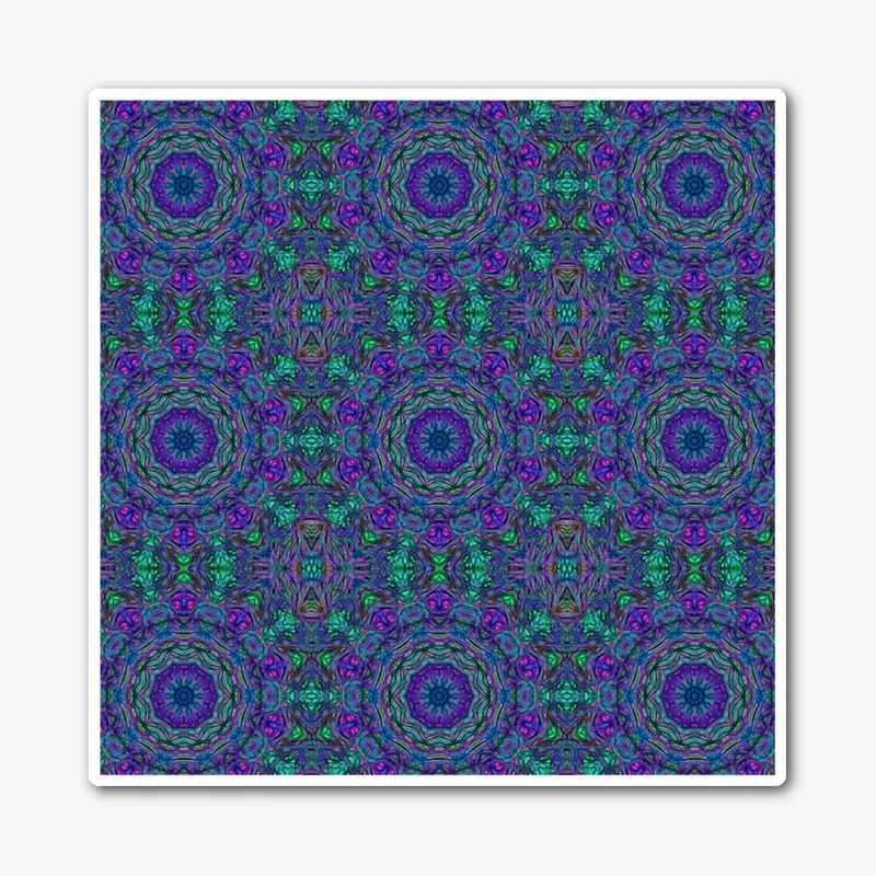 Blue Green Purple Kaleidoscope