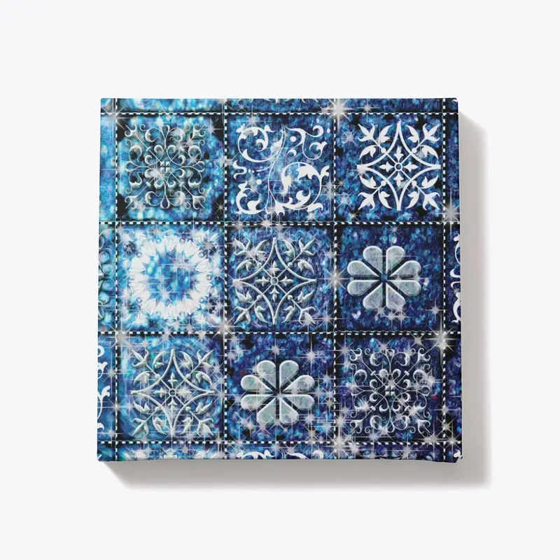 Blue Ice Crystals Quilt