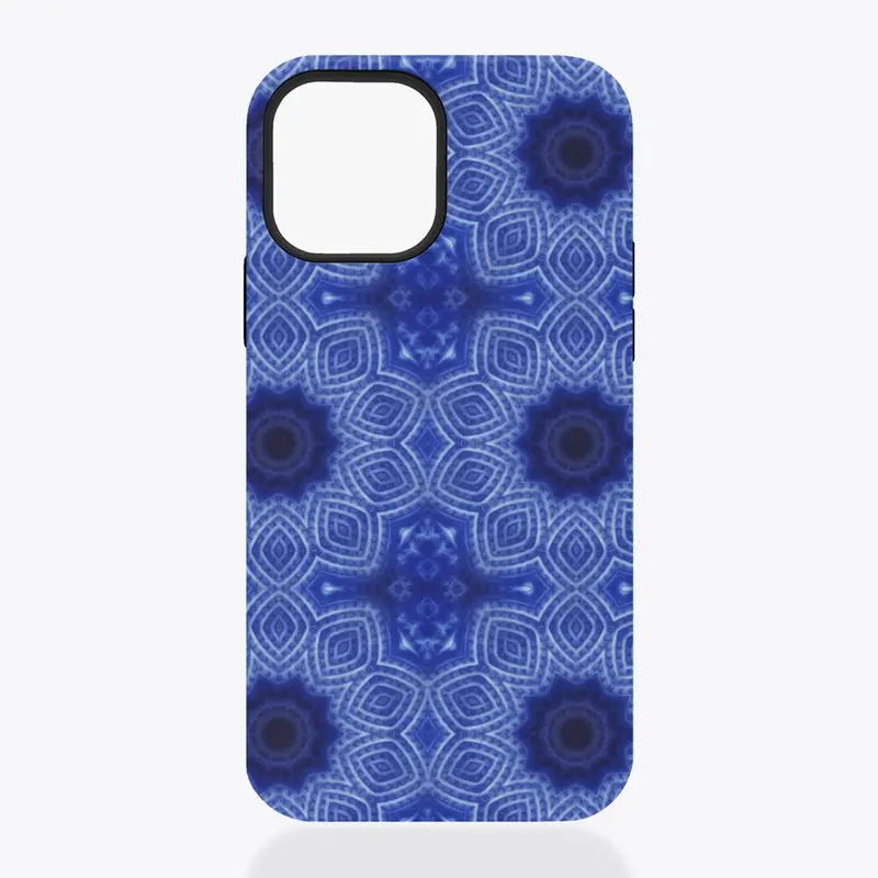 Blue and White Kaleidoscope