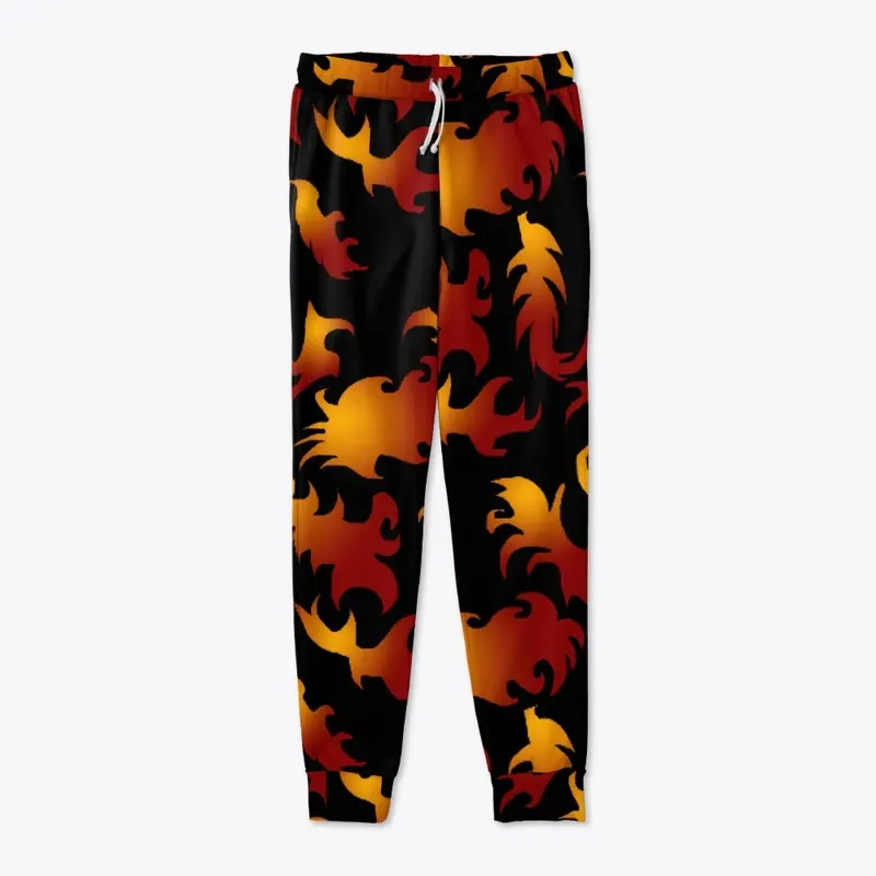 Abstract Flames Pattern