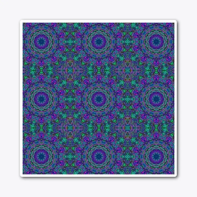 Blue Green Purple Kaleidoscope