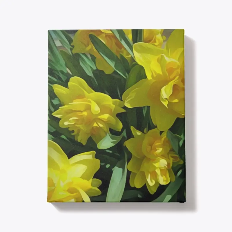 Bright Yellow Daffodils