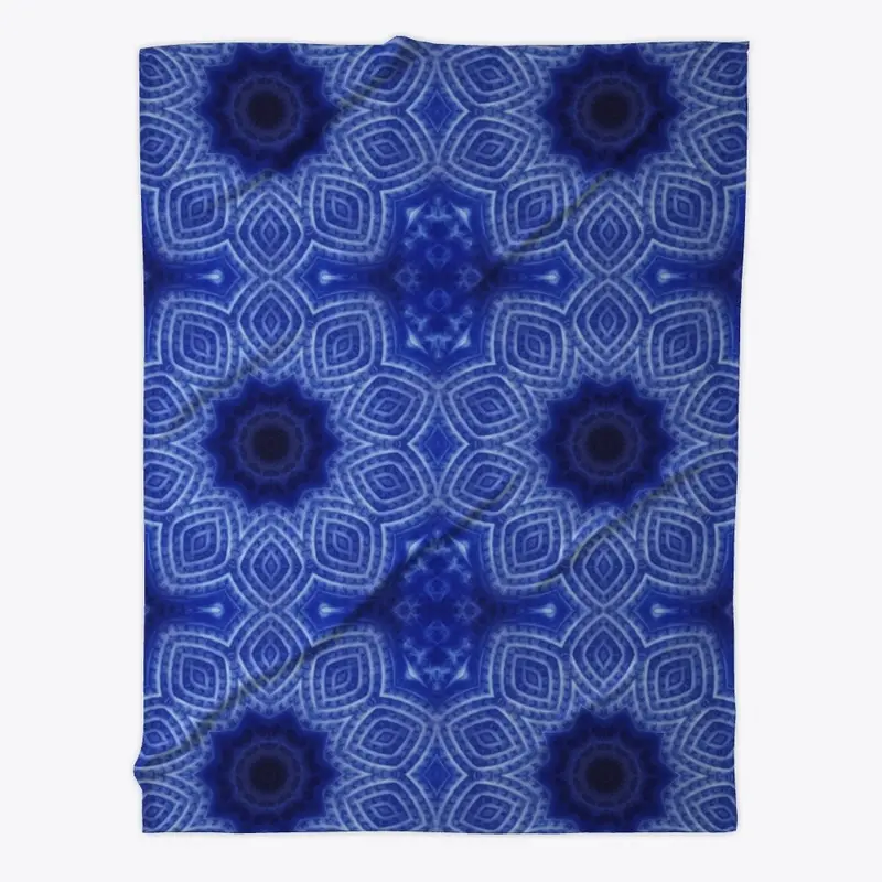 Blue and White Kaleidoscope